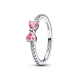 Sparkling Pink Bow Ring