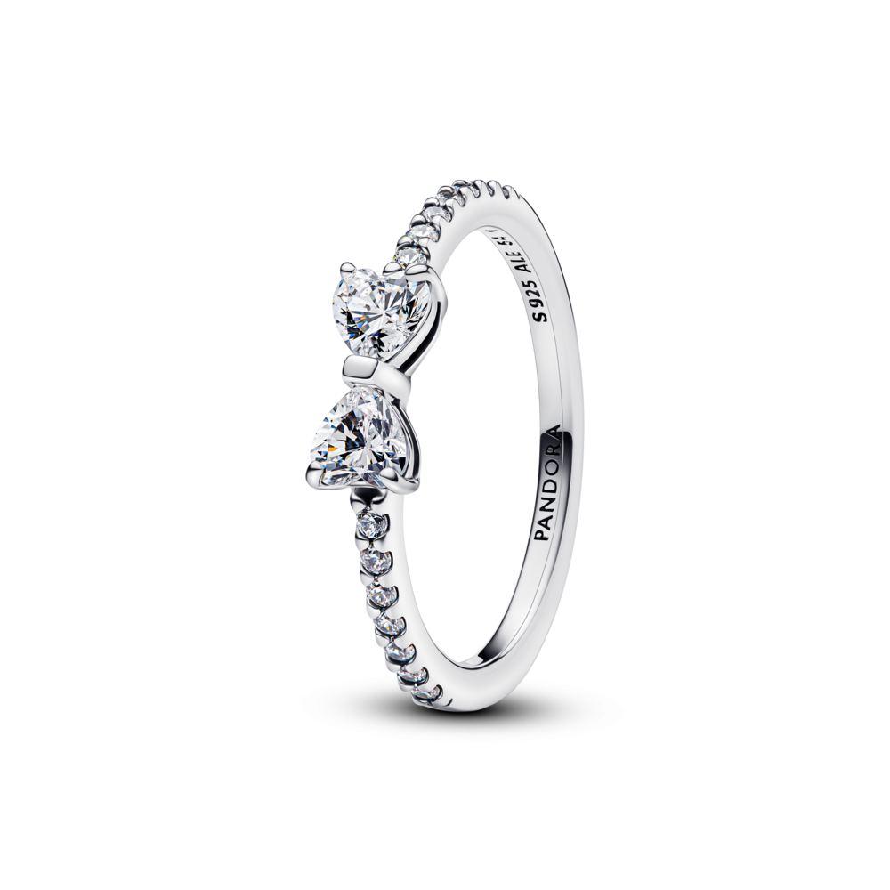 Sparkling Bow Ring Sterling silver