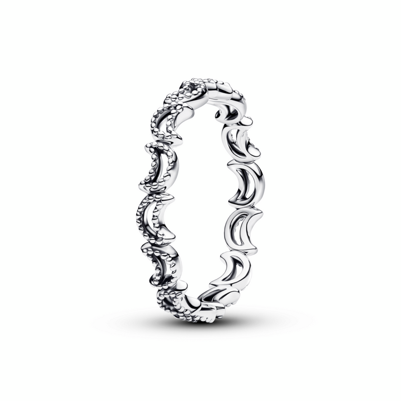 192845c01 Moon sterling silver ring
