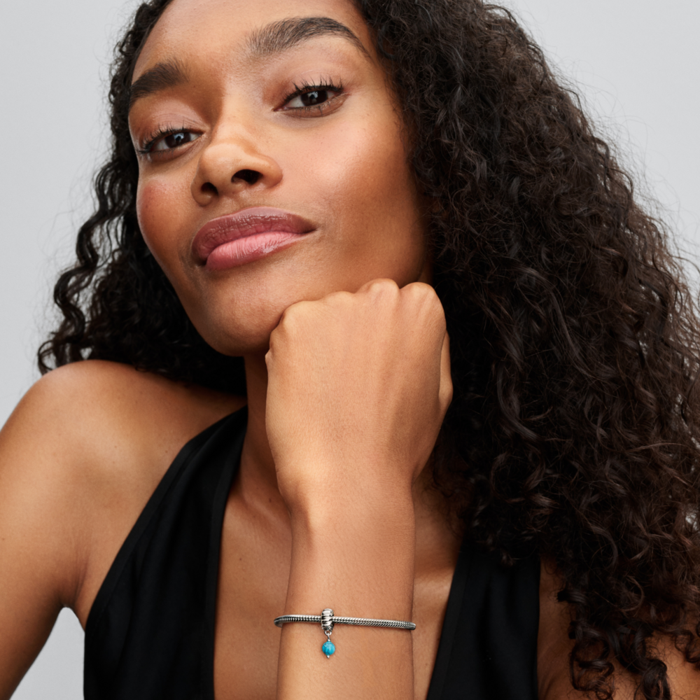 Turquoise-coloured Dangle Charm