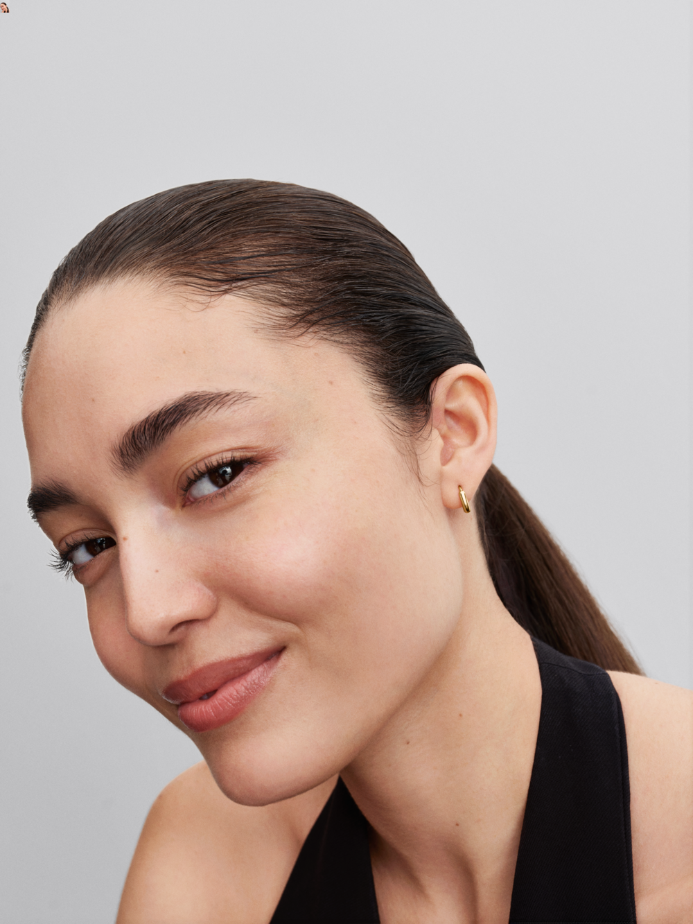 Round Huggie Hoop Earrings