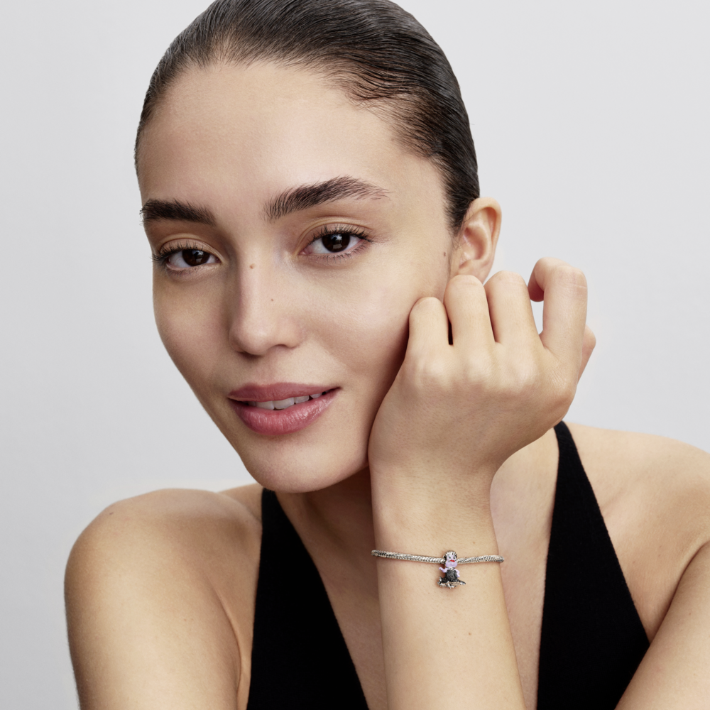 Disney Ursula sterling silver charm with black, purple, red and blue enamel