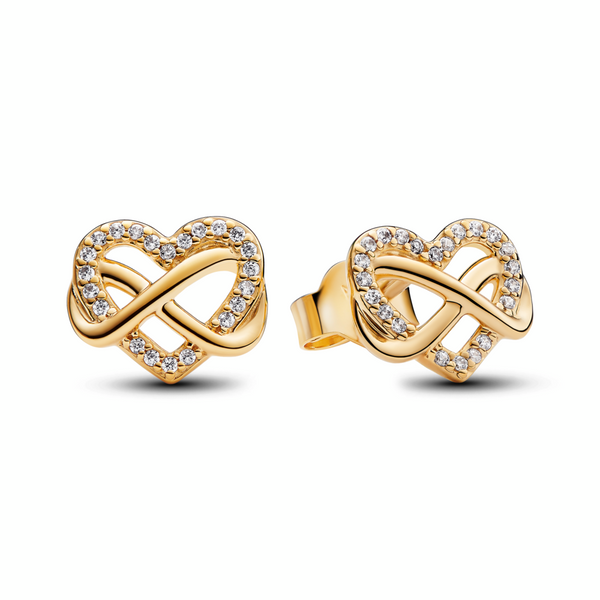 Earrings pandora gold deals