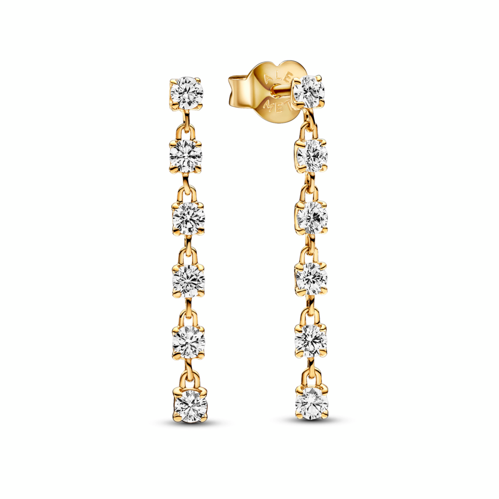 Pandora Timeless Sparkling Stones Drop Earrings