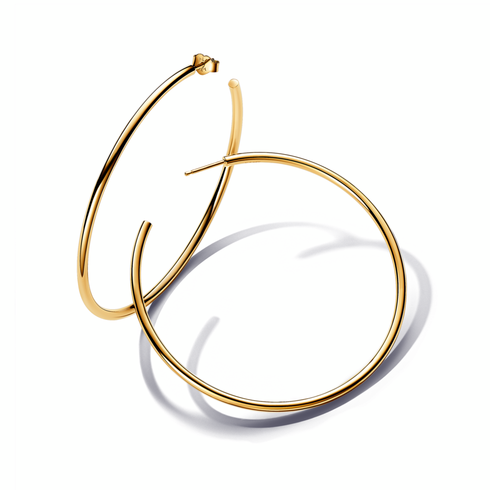 14k Gold-plated hoop earrings