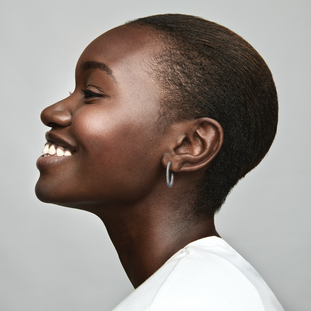Pandora Timeless Pavé Single-row Hoop Earrings
