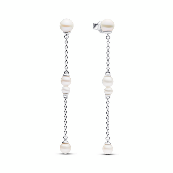 Treated Freshwater Cultured Pearl Drop Earrings