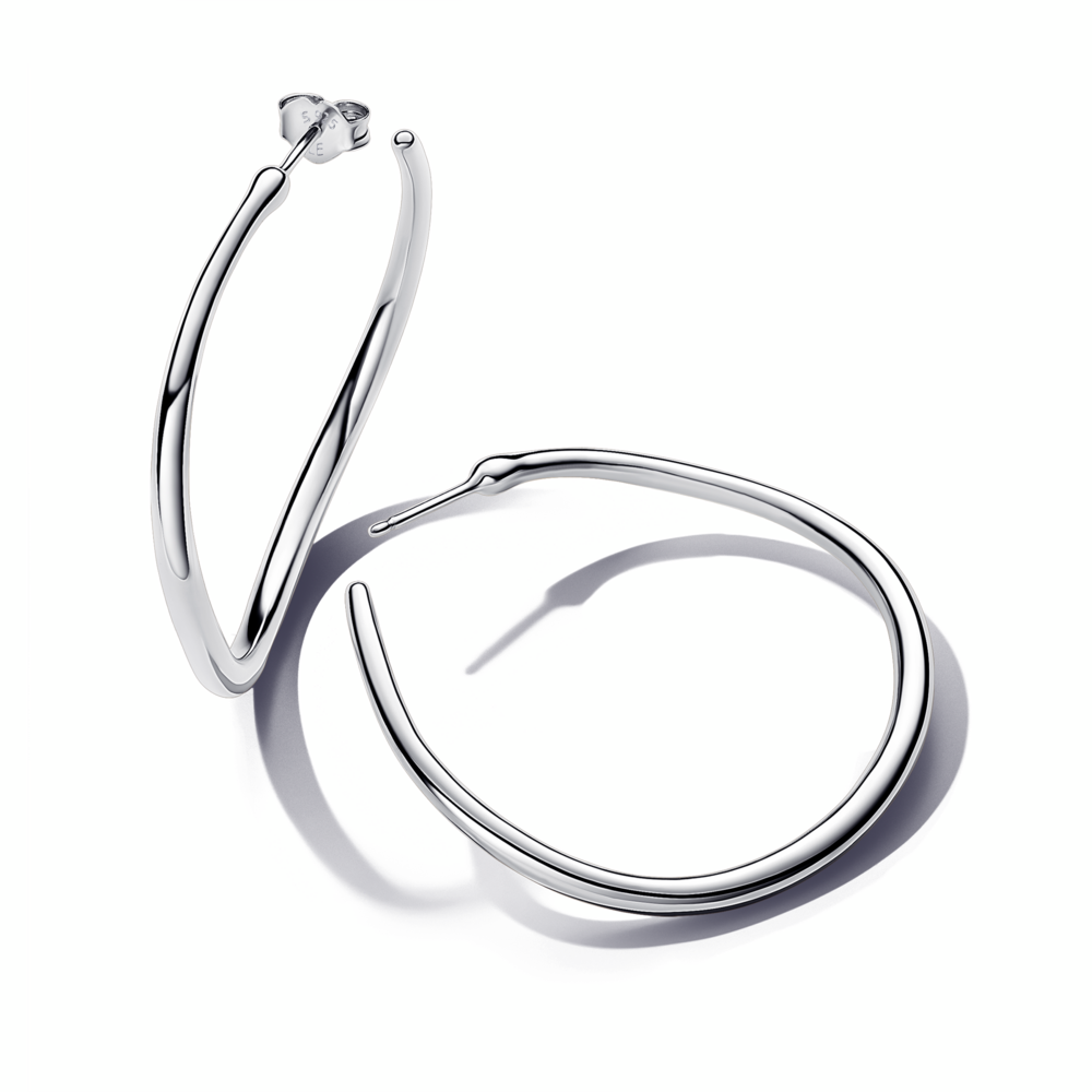 PANDORA ESSENCE Organically Shaped 42 mm Open Hoop Earrings