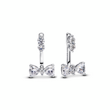 Sparkling Bow Drop Earrings