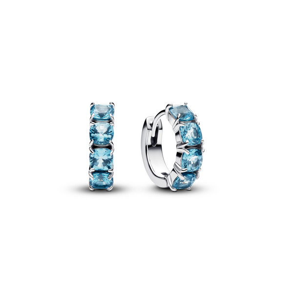 Light Blue Hoop Earrings