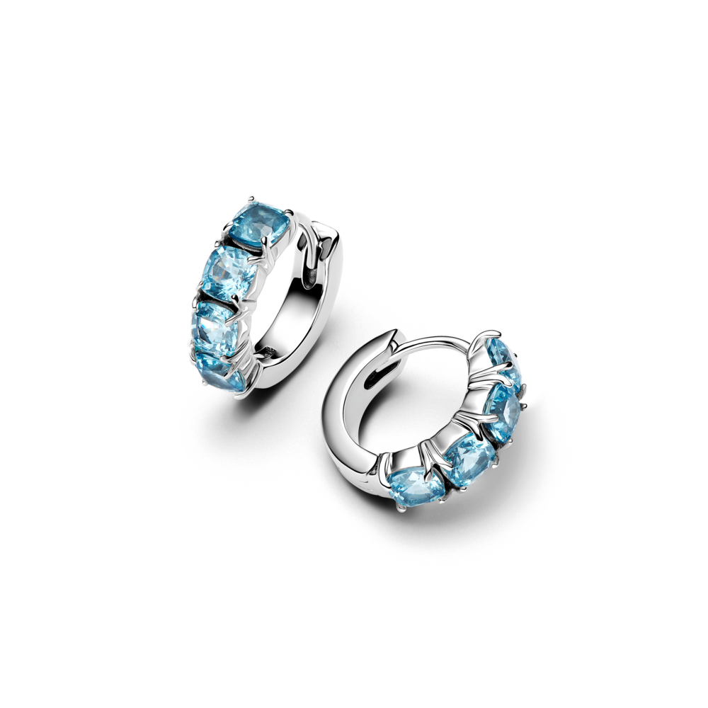 Light Blue Hoop Earrings