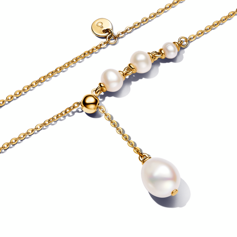 Treated Freshwater Cultured Pearl Drop Necklace