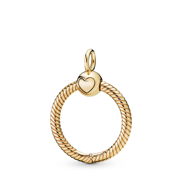 Medium 14k Gold Plated  O Pendant