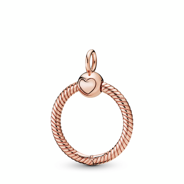 Small 14k Rose Gold-plated O Pendant