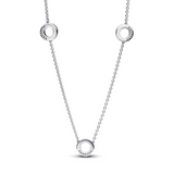 Pavé Circles Chain Necklace