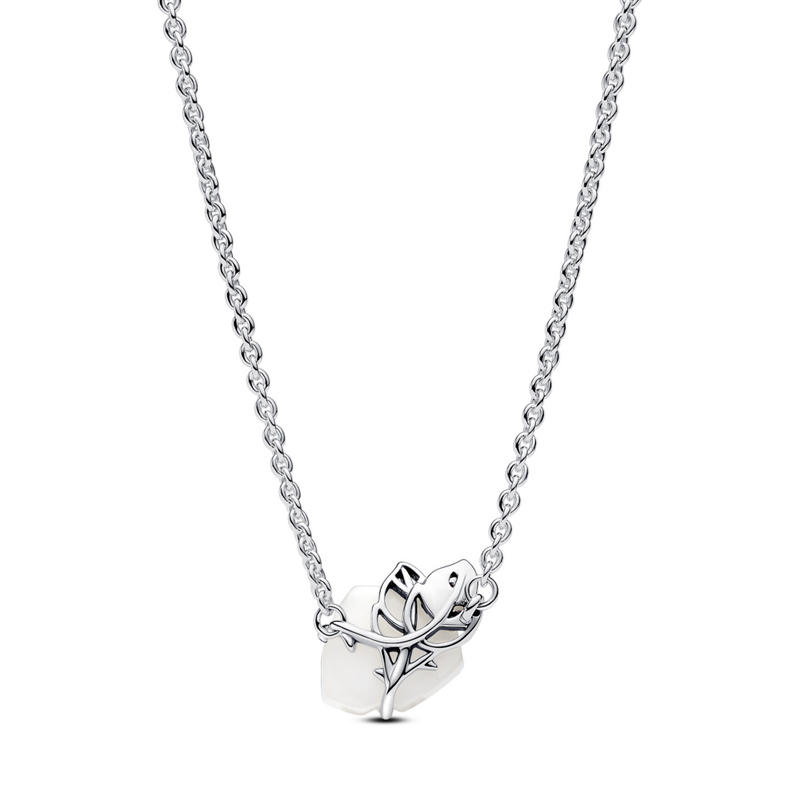 White Rose in Bloom Collier Necklace Pandora Jordan