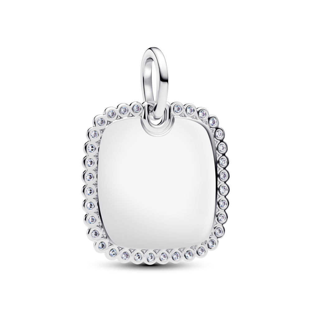 Engravable Square Tag Pendant
Sterling silver