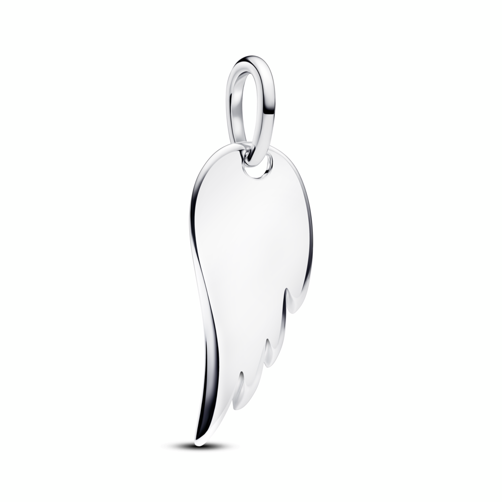 Engravable Angel Wing Tag Pendant
Sterling silver