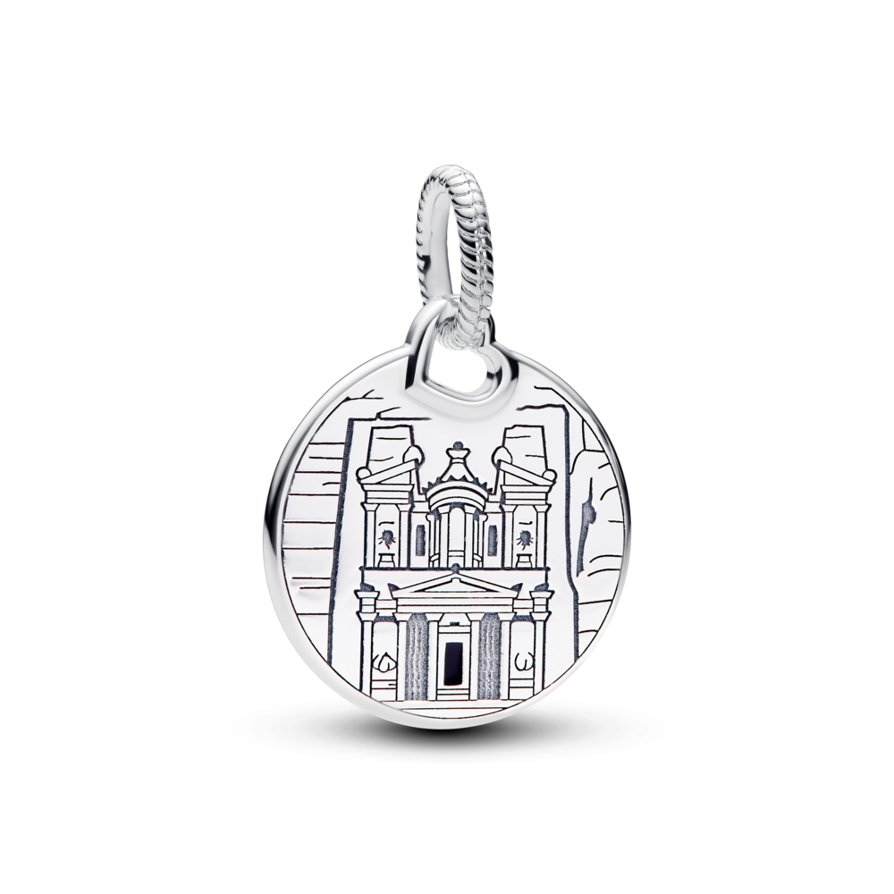 Jordan Petra sterling silver dangle with black enamel