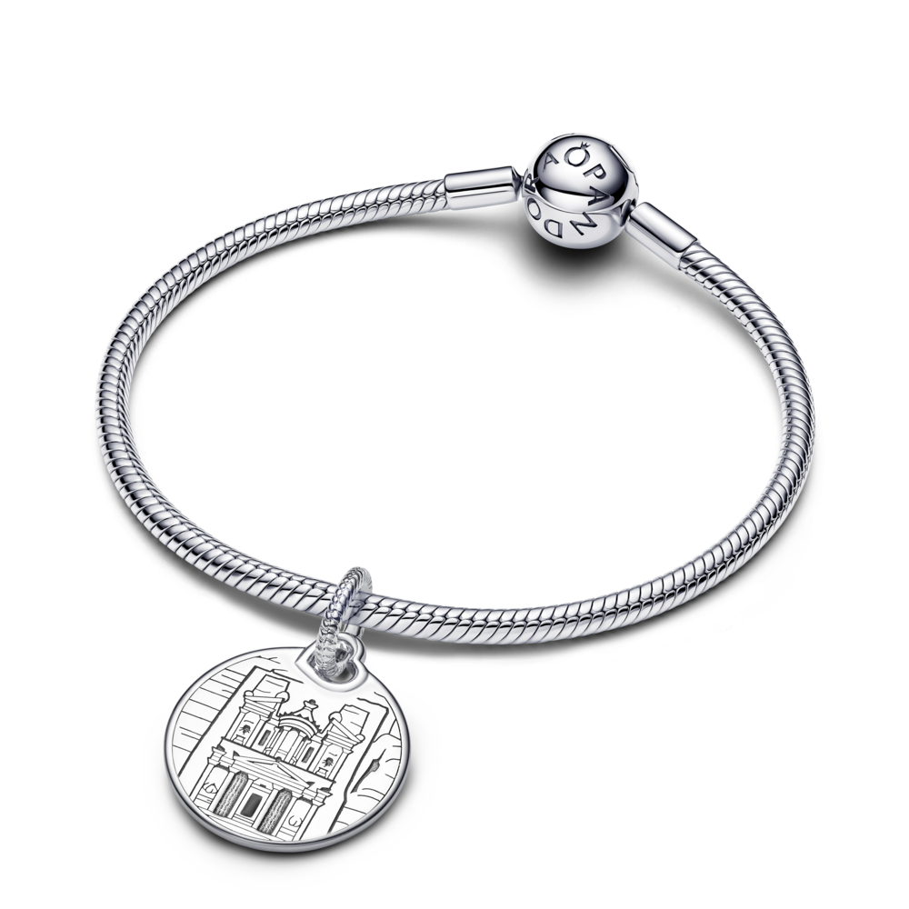 Jordan Petra sterling silver dangle with black enamel