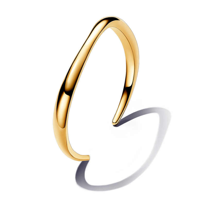 Organically Shaped Open Bangle