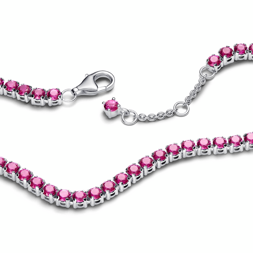 Sparkling Pink Tennis Bracelet