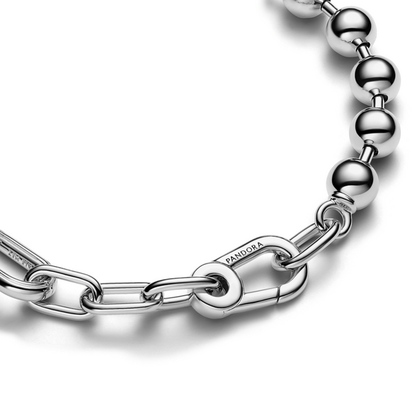 Pandora ME Metal Bead & Link Chain Bracelet