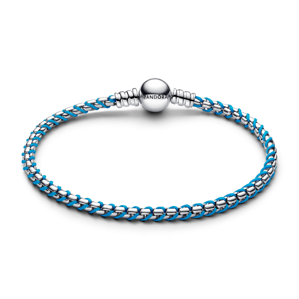 Blue Cord Snake Chain Bracelet