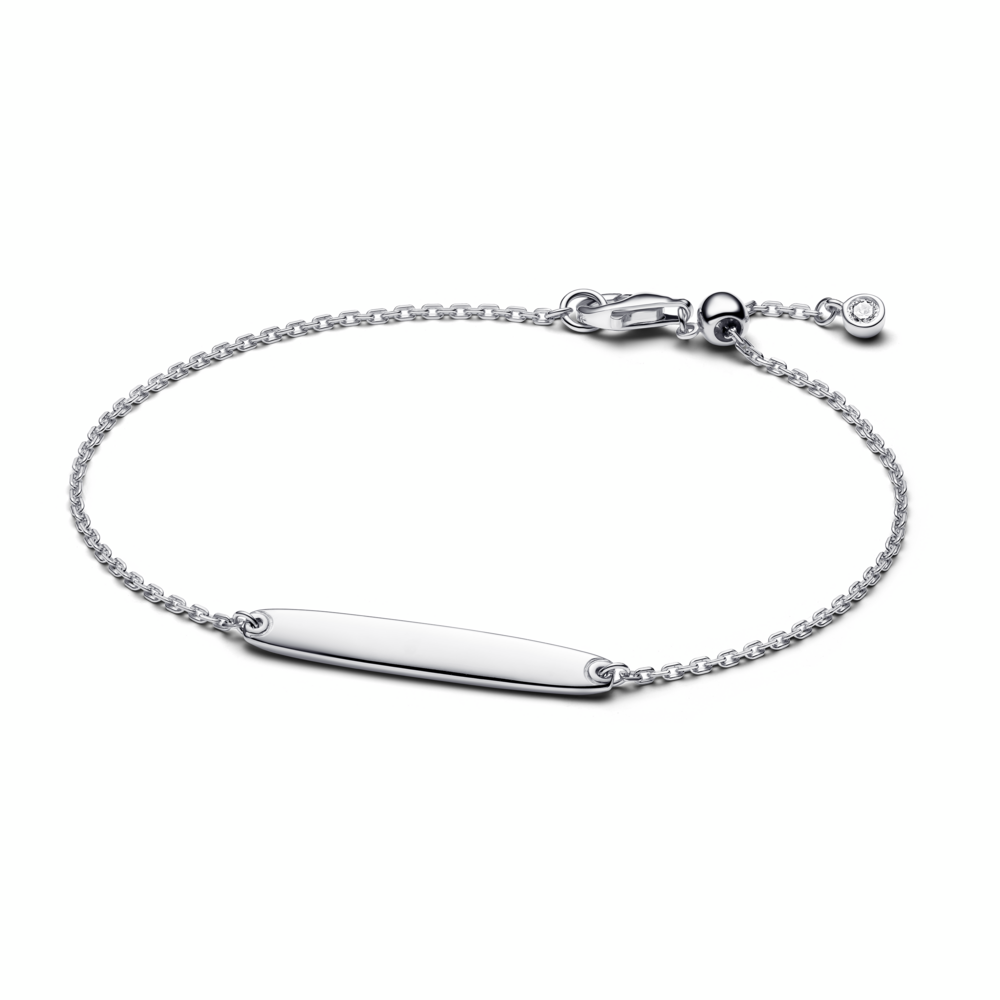 Engravable Bar Chain Bracelet
Sterling silver