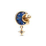 Disney Mickey Mouse & Minnie Mouse Crescent Moon Charm