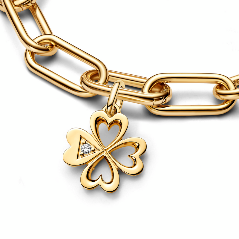 Pandora ME Heart Four-leaf Clover Medallion Charm