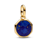 Blue Engravable Mini Medallion Charm