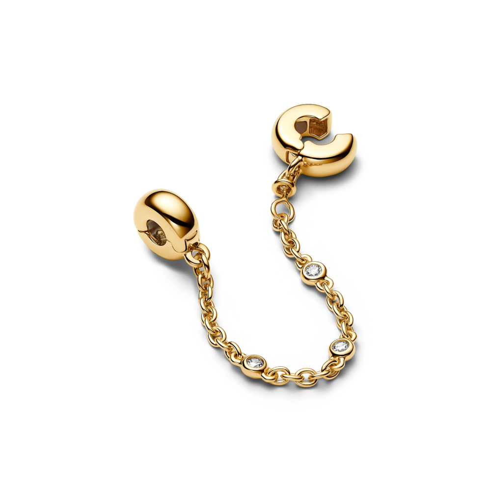 Triple Clear Stone Safety Chain