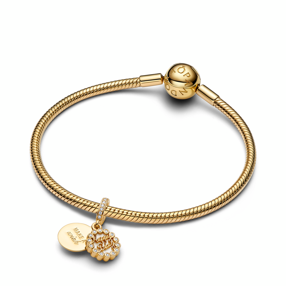 Happy Birthday Cake Dangle Charm
