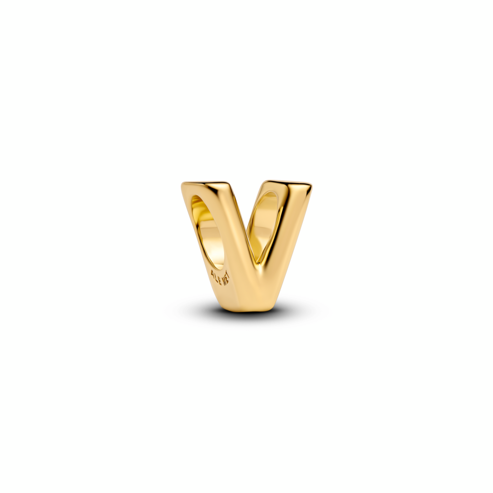 letter V alphapet charm