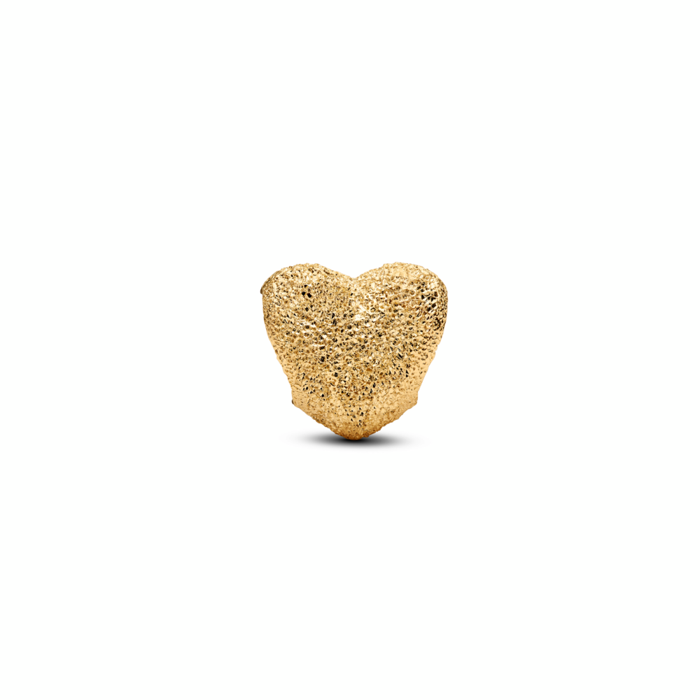 Textured Heart Mini Charm
14k gold plating
