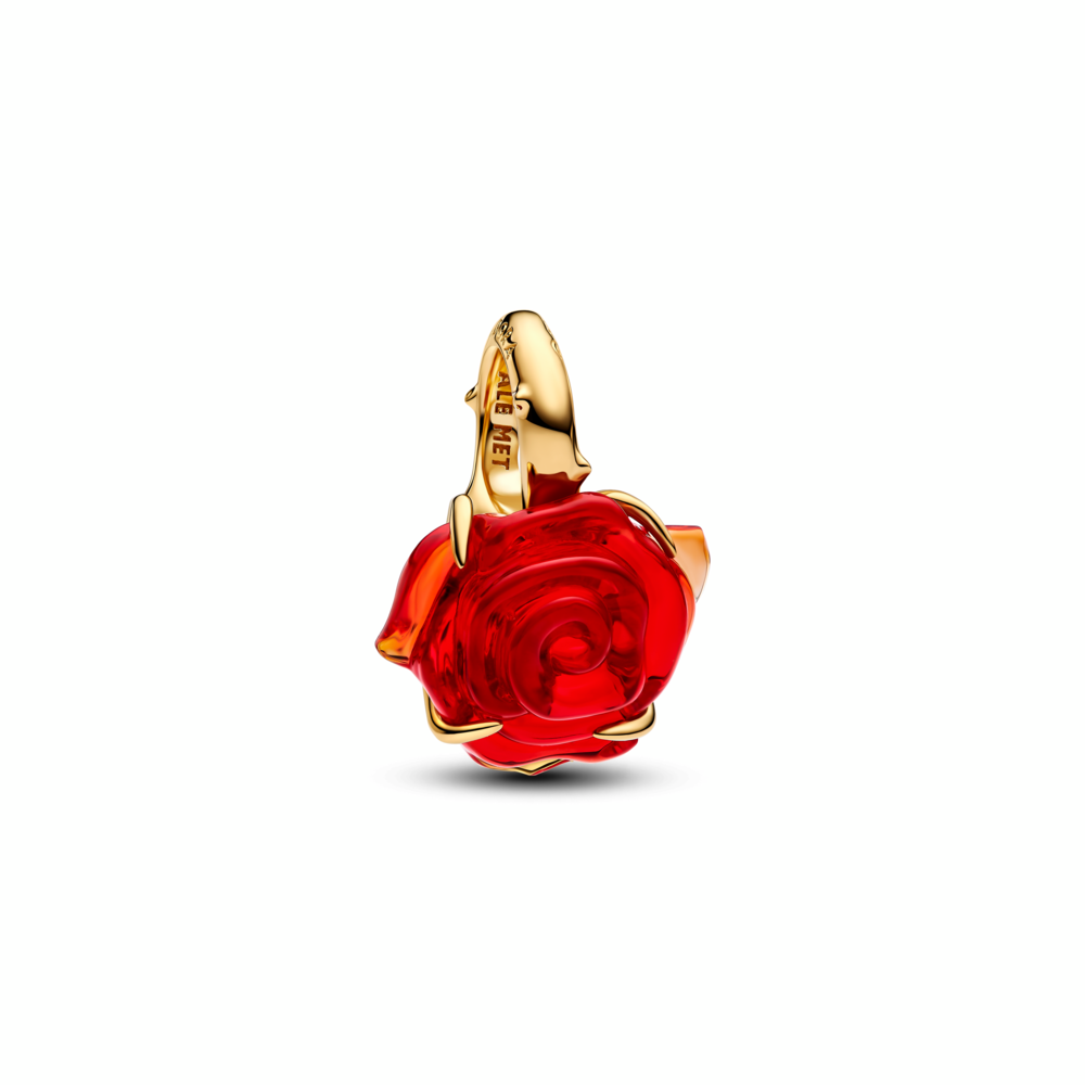 Disney Beauty and The Beast rose 14k gold-plated