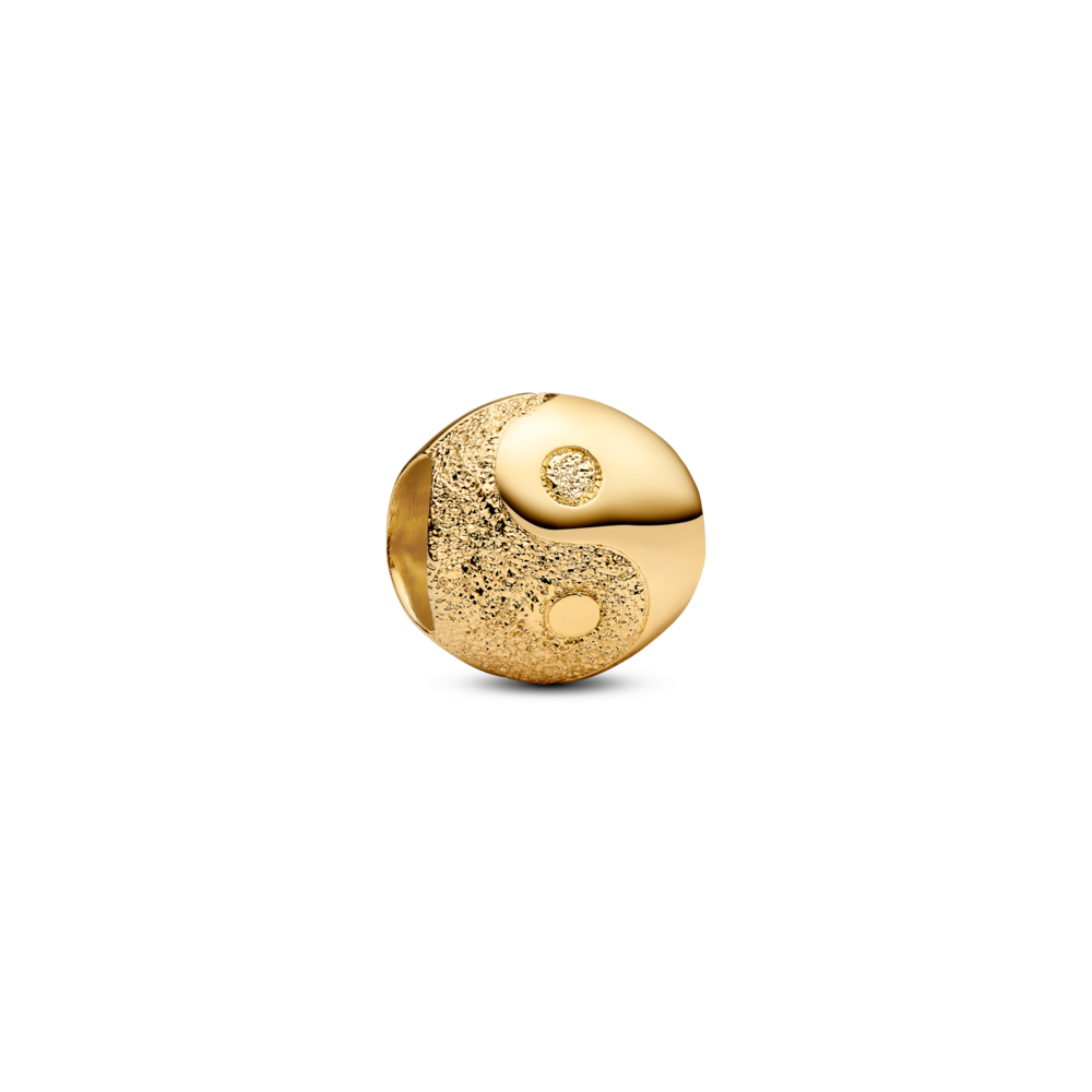 Textured Yin and Yang Mini Charm
14k gold plating