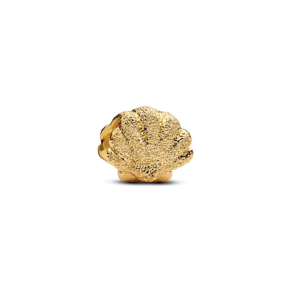 Textured Shell Mini Charm
14k gold plating