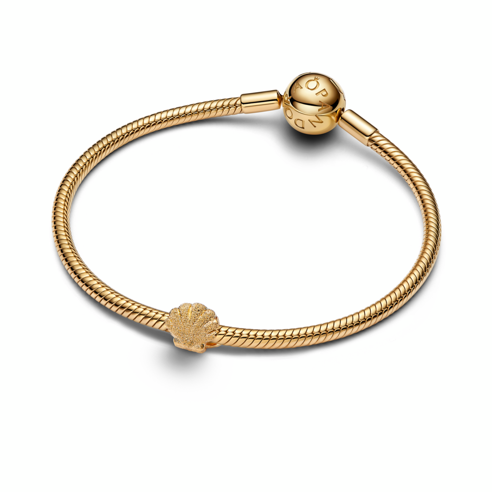 Textured Shell Mini Charm
14k gold plating