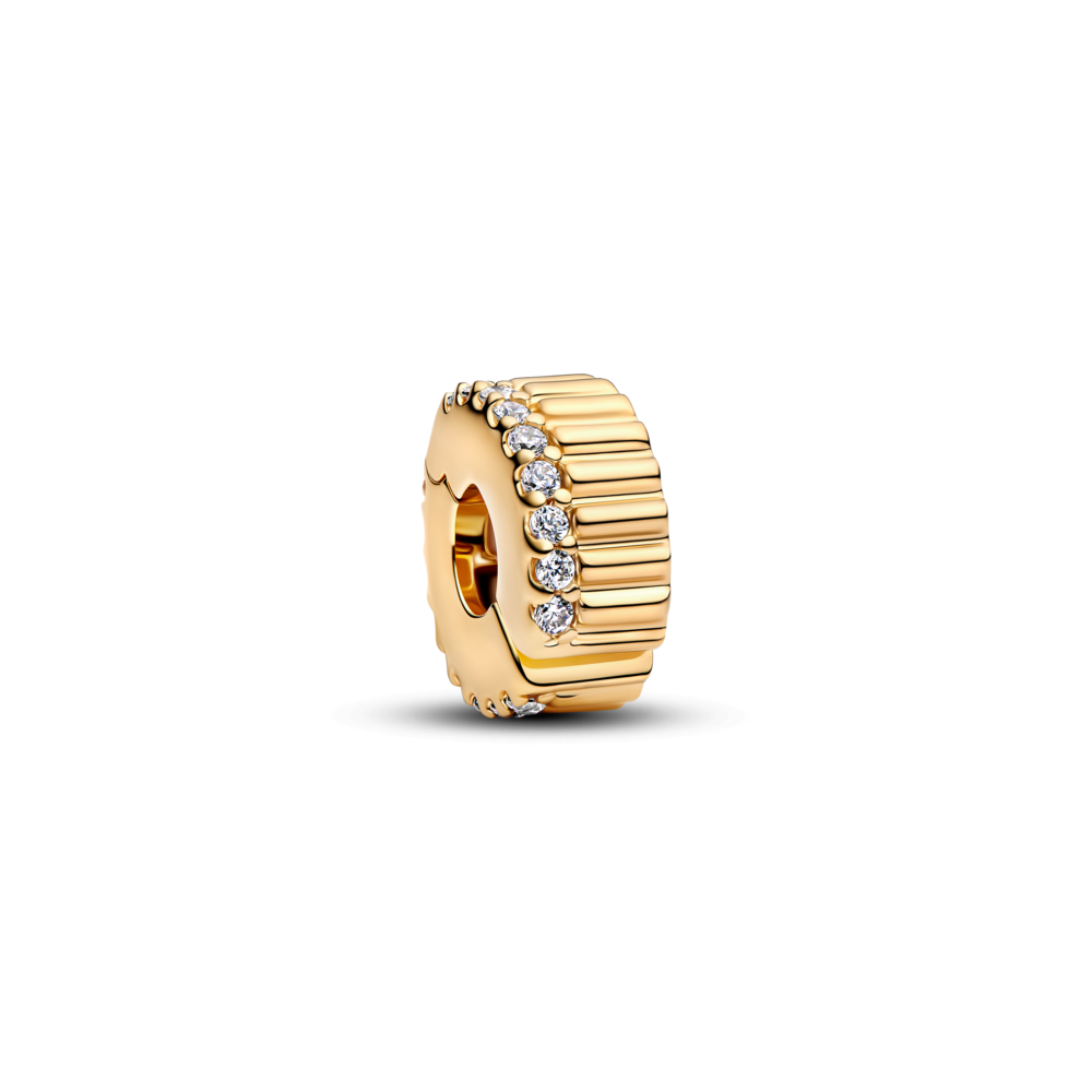 Ribbed Clip Charm
14k gold plating