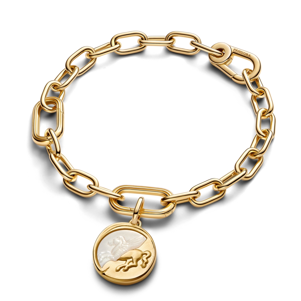 Pegasus Medallion Charm
Sterling silver, 14k gold plating