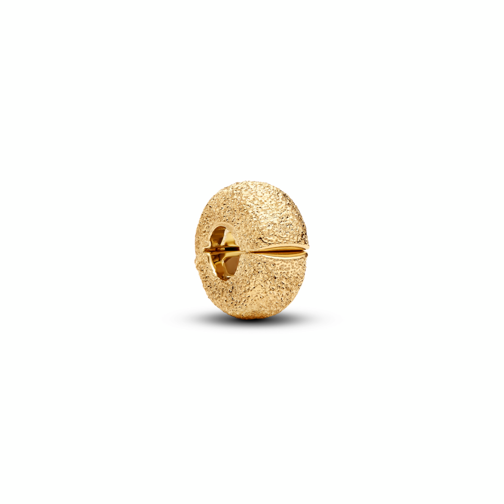 14k gold-plated diamond pointed mini clip with silicone grip