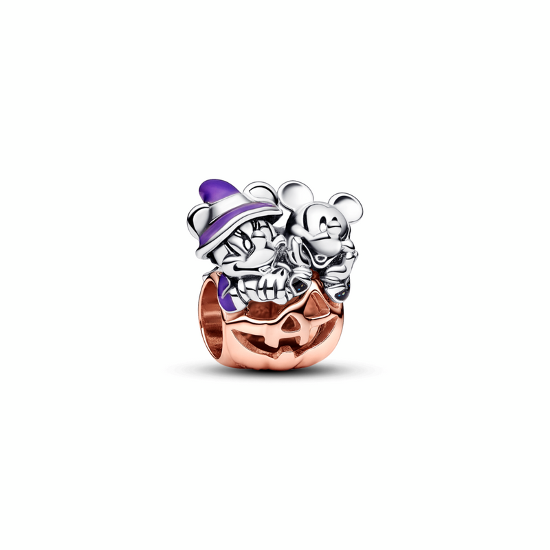 Disney Mickey Mouse & Minnie Mouse Halloween Pumpkin Charm