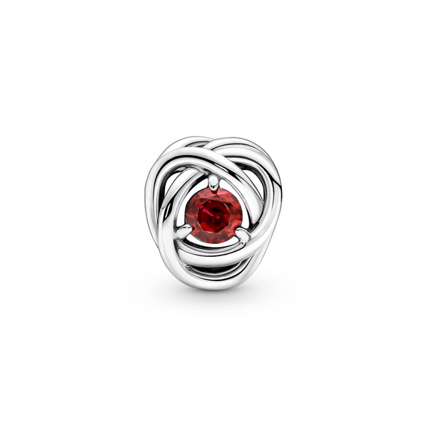 July Birthstone Eternity Circle Charm