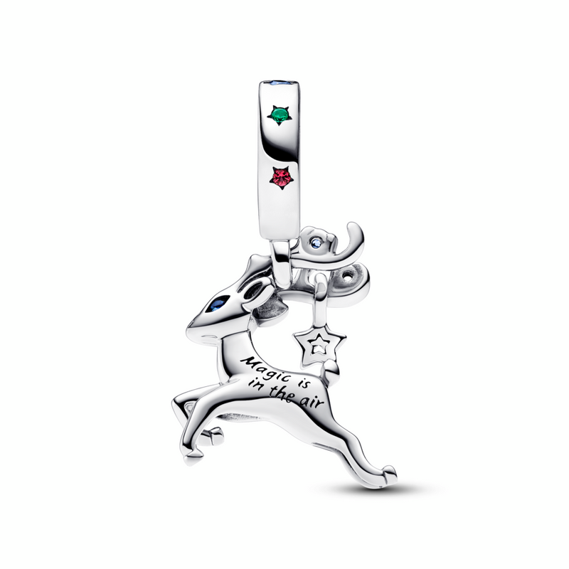 Magical Christmas Reindeer Dangle Charm