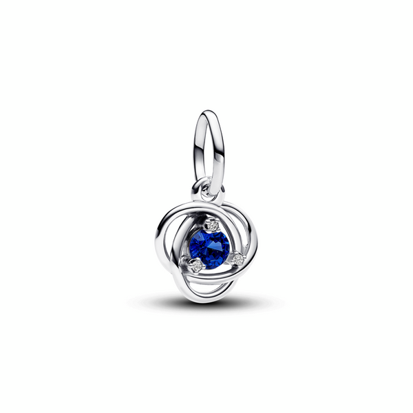 September Birthstone Eternity Circle Dangle Charm