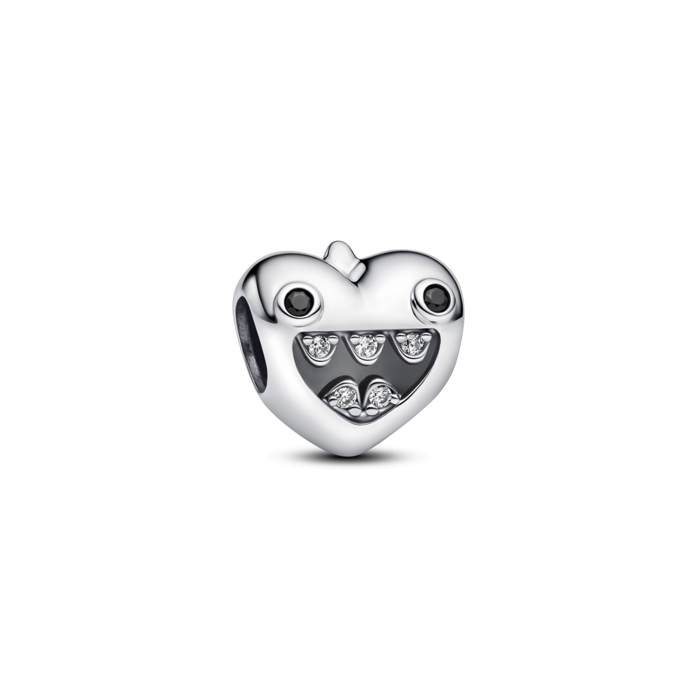 Mum's Little Monsters Heart Charm