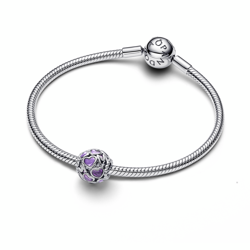 Openwork Hearts Mum Charm