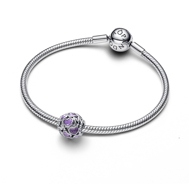 Openwork Hearts Mum Charm